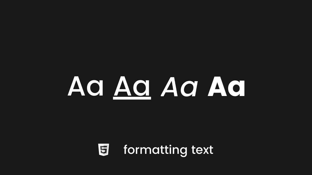 Formatting text thumbnail